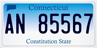 CT license plate AN85567