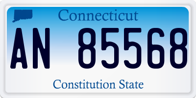 CT license plate AN85568
