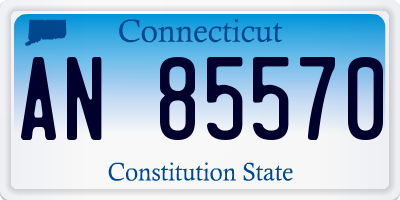 CT license plate AN85570