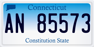 CT license plate AN85573