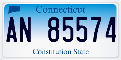 CT license plate AN85574