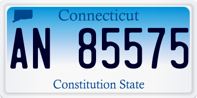 CT license plate AN85575