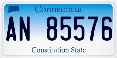 CT license plate AN85576