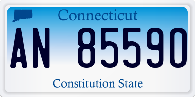 CT license plate AN85590
