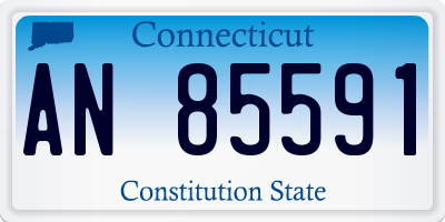 CT license plate AN85591