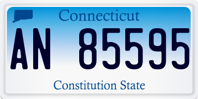 CT license plate AN85595