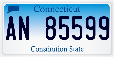 CT license plate AN85599