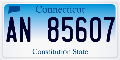 CT license plate AN85607