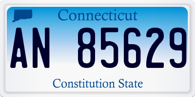 CT license plate AN85629