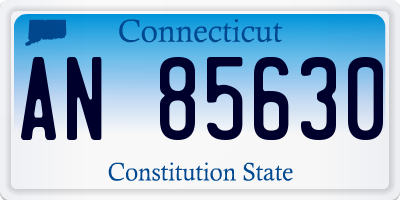 CT license plate AN85630