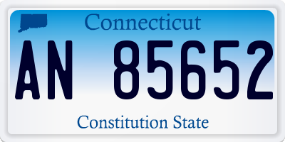 CT license plate AN85652