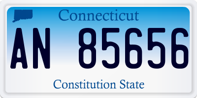 CT license plate AN85656