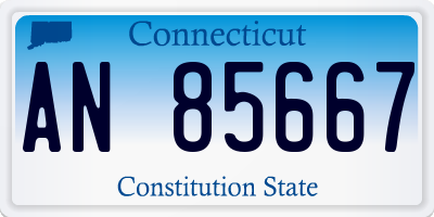 CT license plate AN85667