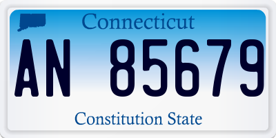 CT license plate AN85679