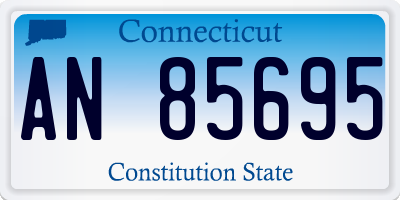 CT license plate AN85695