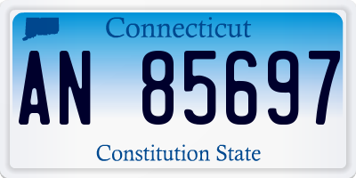 CT license plate AN85697