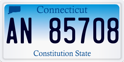 CT license plate AN85708