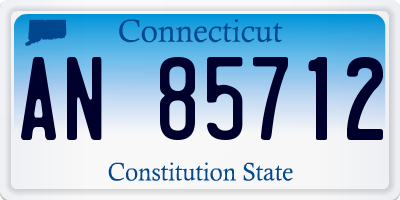 CT license plate AN85712