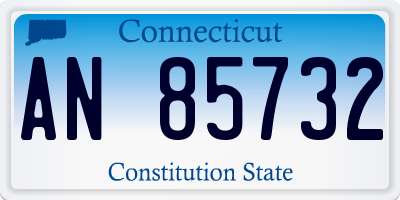 CT license plate AN85732