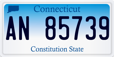 CT license plate AN85739