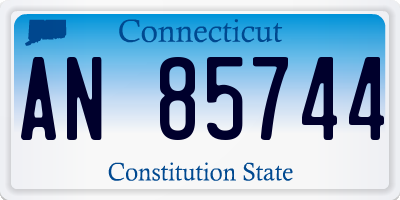 CT license plate AN85744