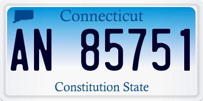 CT license plate AN85751