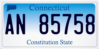 CT license plate AN85758