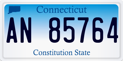 CT license plate AN85764