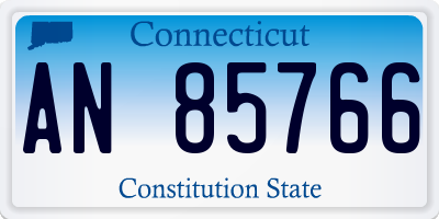 CT license plate AN85766