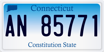 CT license plate AN85771