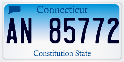 CT license plate AN85772