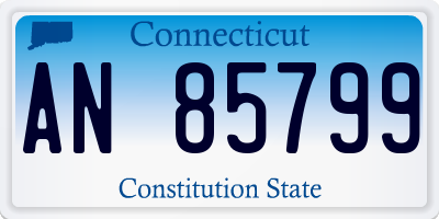 CT license plate AN85799