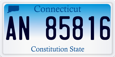 CT license plate AN85816