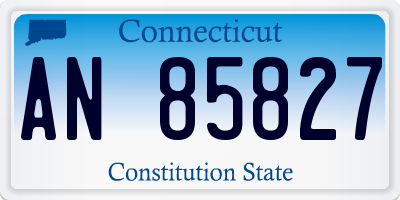 CT license plate AN85827