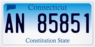 CT license plate AN85851