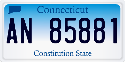 CT license plate AN85881