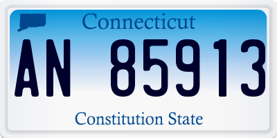 CT license plate AN85913