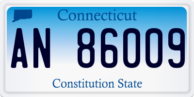 CT license plate AN86009