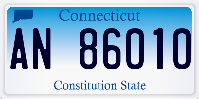 CT license plate AN86010