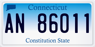 CT license plate AN86011