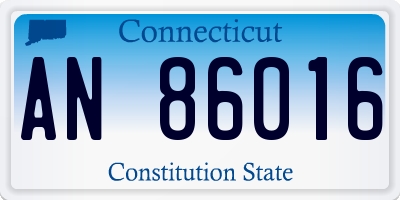 CT license plate AN86016