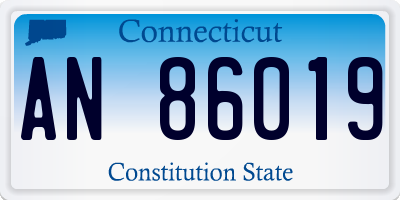 CT license plate AN86019