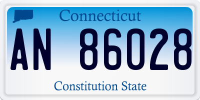 CT license plate AN86028