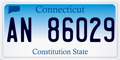 CT license plate AN86029