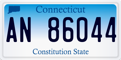 CT license plate AN86044