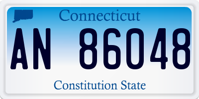 CT license plate AN86048