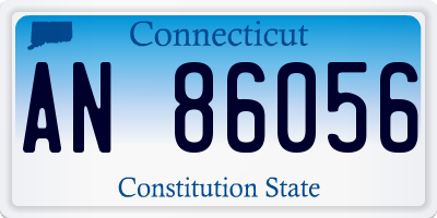 CT license plate AN86056