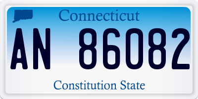CT license plate AN86082