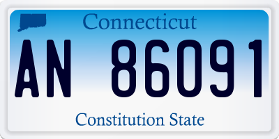 CT license plate AN86091