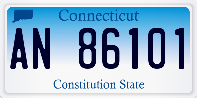 CT license plate AN86101